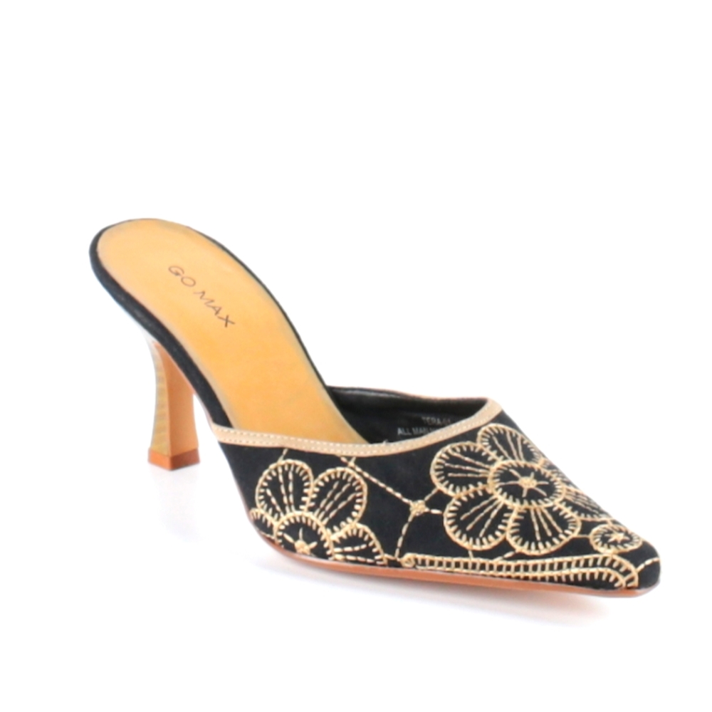 Gomax slingback embroidered heels